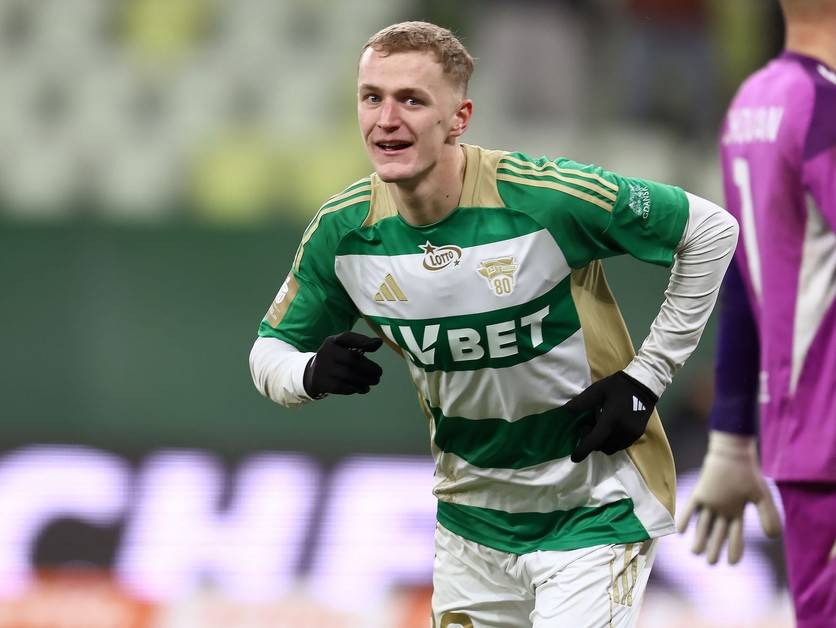 Tomáš Bobček v zápase Lechia Gdańsk Termalica Nieciecza 5:1.