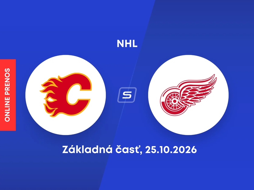 Calgary Flames - Detroit Red Wings: ONLINE prenos zo zápasu NHL.