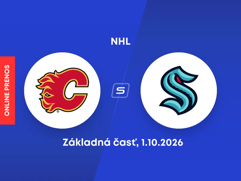 Calgary Flames - Seattle Kraken: ONLINE prenos zo zápasu NHL.