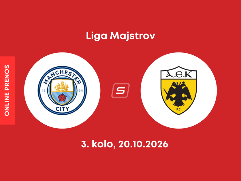 Manchester City - AEK Atény: ONLINE prenos zo zápasu 3. kola ligovej fázy Ligy majstrov.