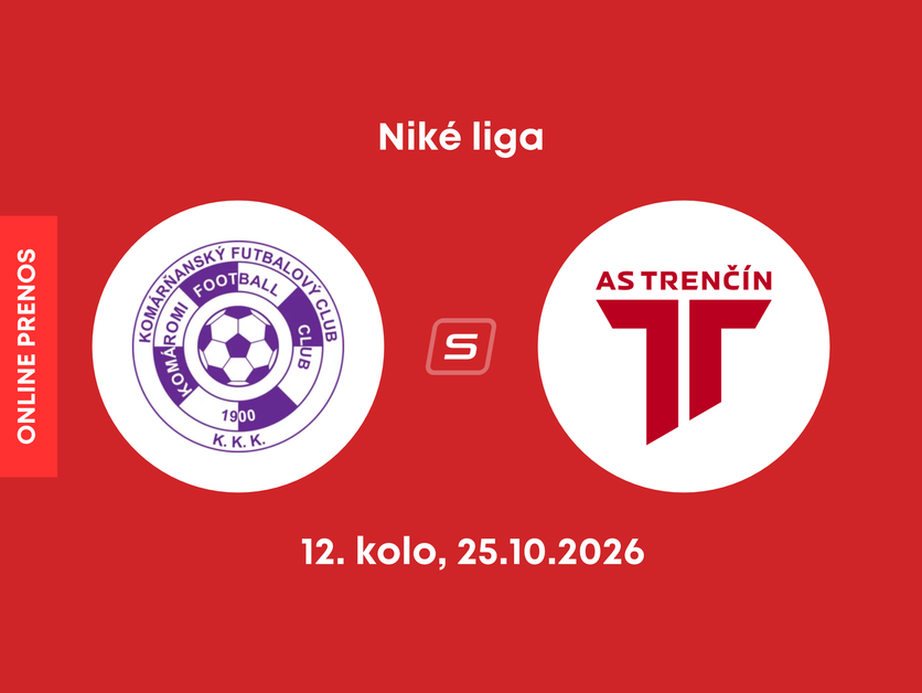 KFC Komárno - AS Trenčín: ONLINE prenos zo zápasu 12. kola Niké ligy.