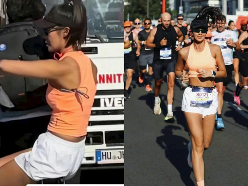 Influencerka sa počas Berlínskeho maratónu zviezla na bicykli