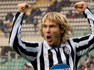 Pavel Nedvěd v drese Juventusu Turín.