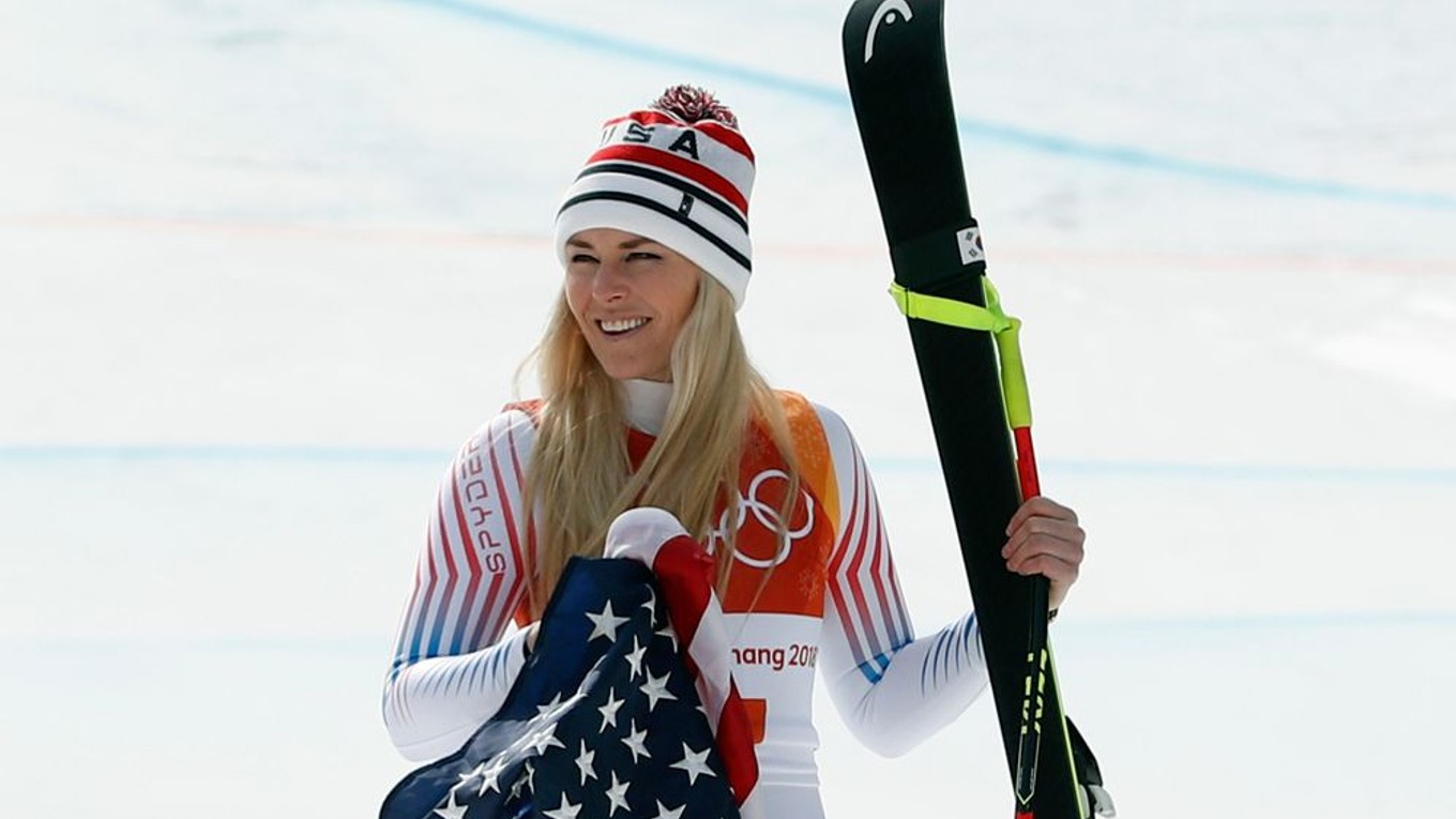Americká lyžiarka Lindsey Vonnová.