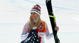 Americká lyžiarka Lindsey Vonnová.