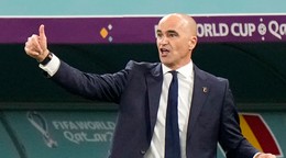 Tréner Roberto Martínez počas pôsobenia na lavičke Belgicka.