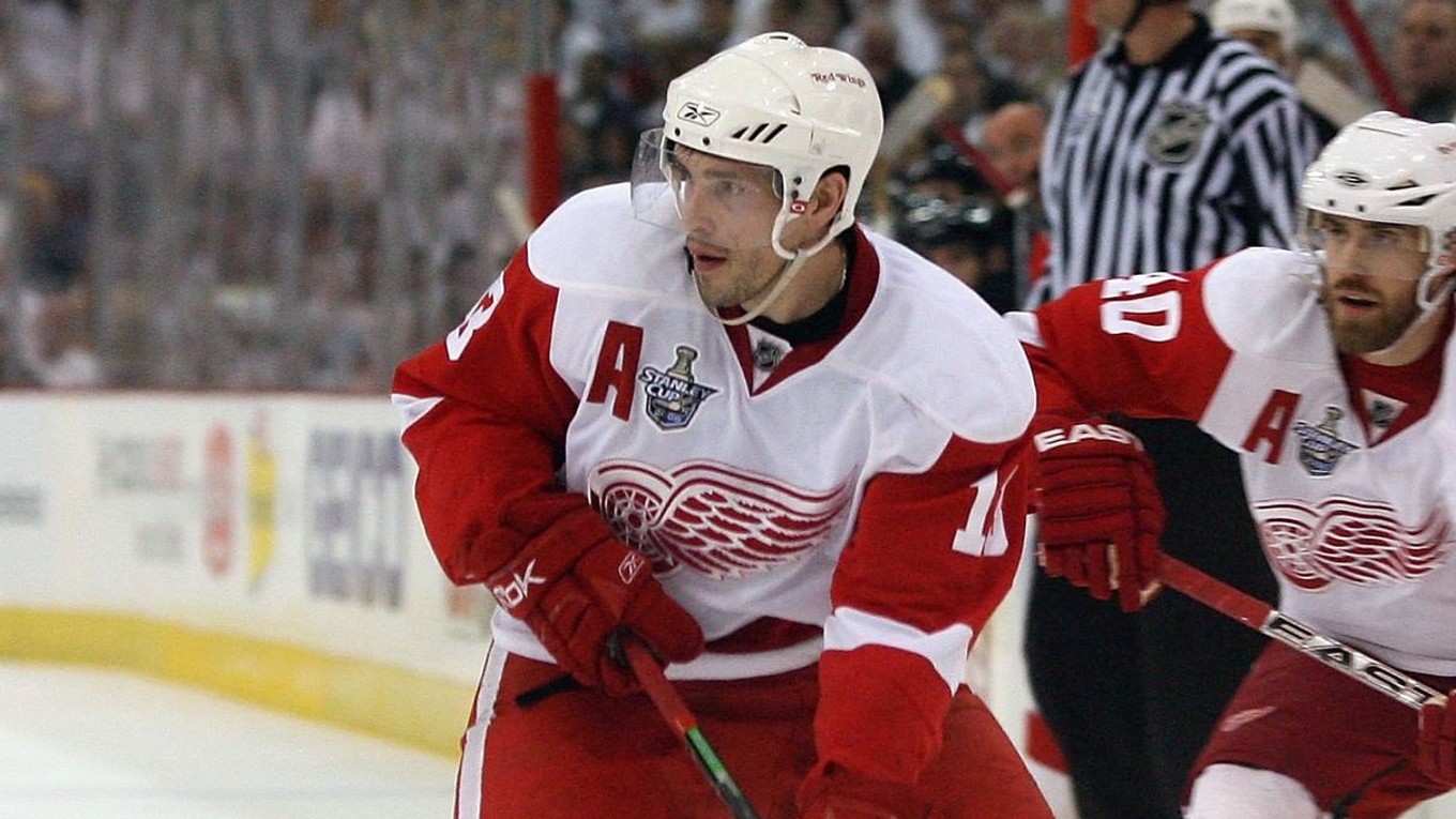 Pavel Daciuk v drese Detroitu Red Wings.