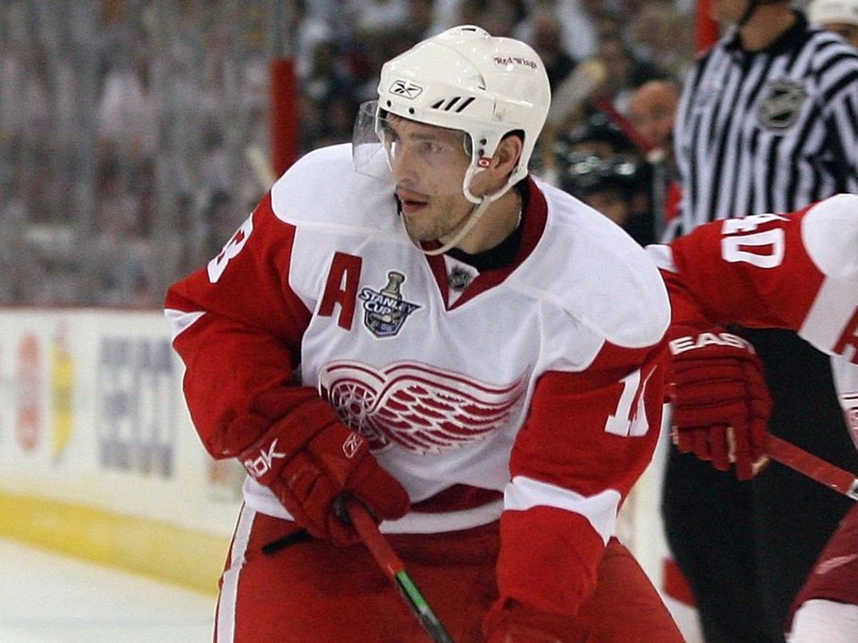 Pavel Daciuk v drese Detroitu Red Wings.