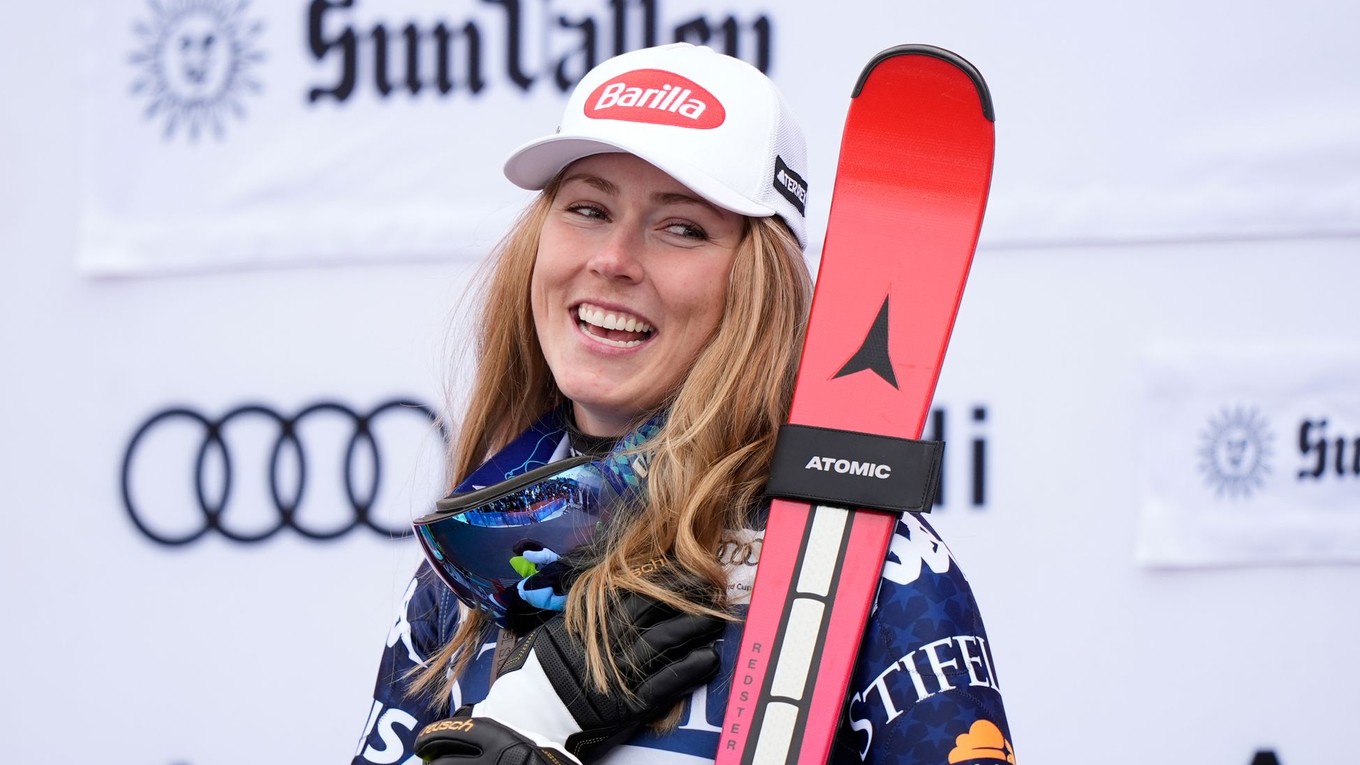 Americká lyžiarka Mikaela Shiffrinová.