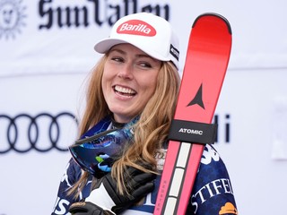 Americká lyžiarka Mikaela Shiffrinová. 