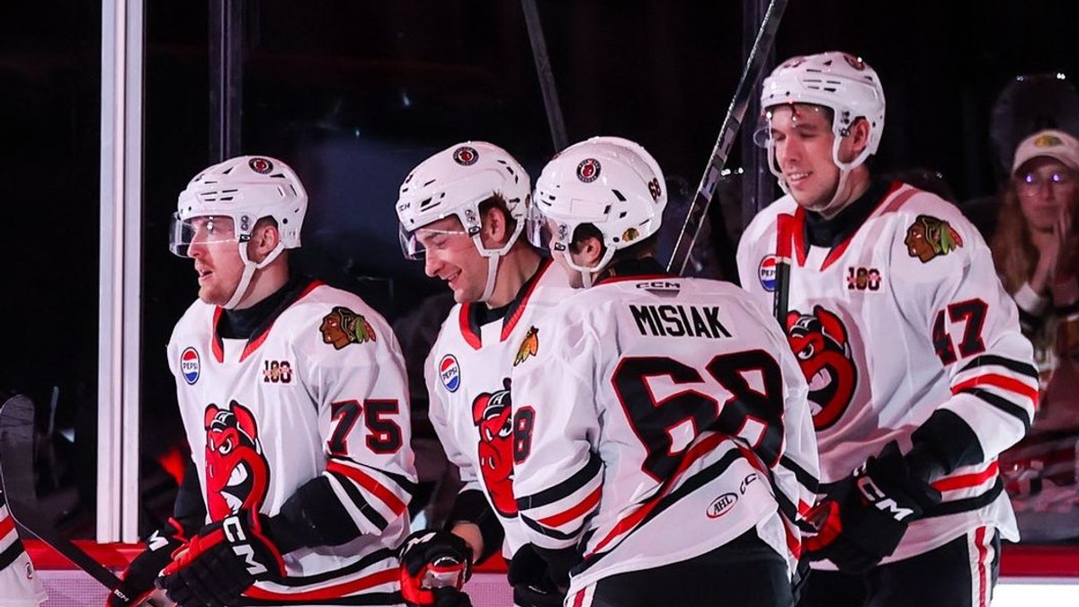 Radosť hráčov Rockfordu po góle v sieti Texasu.