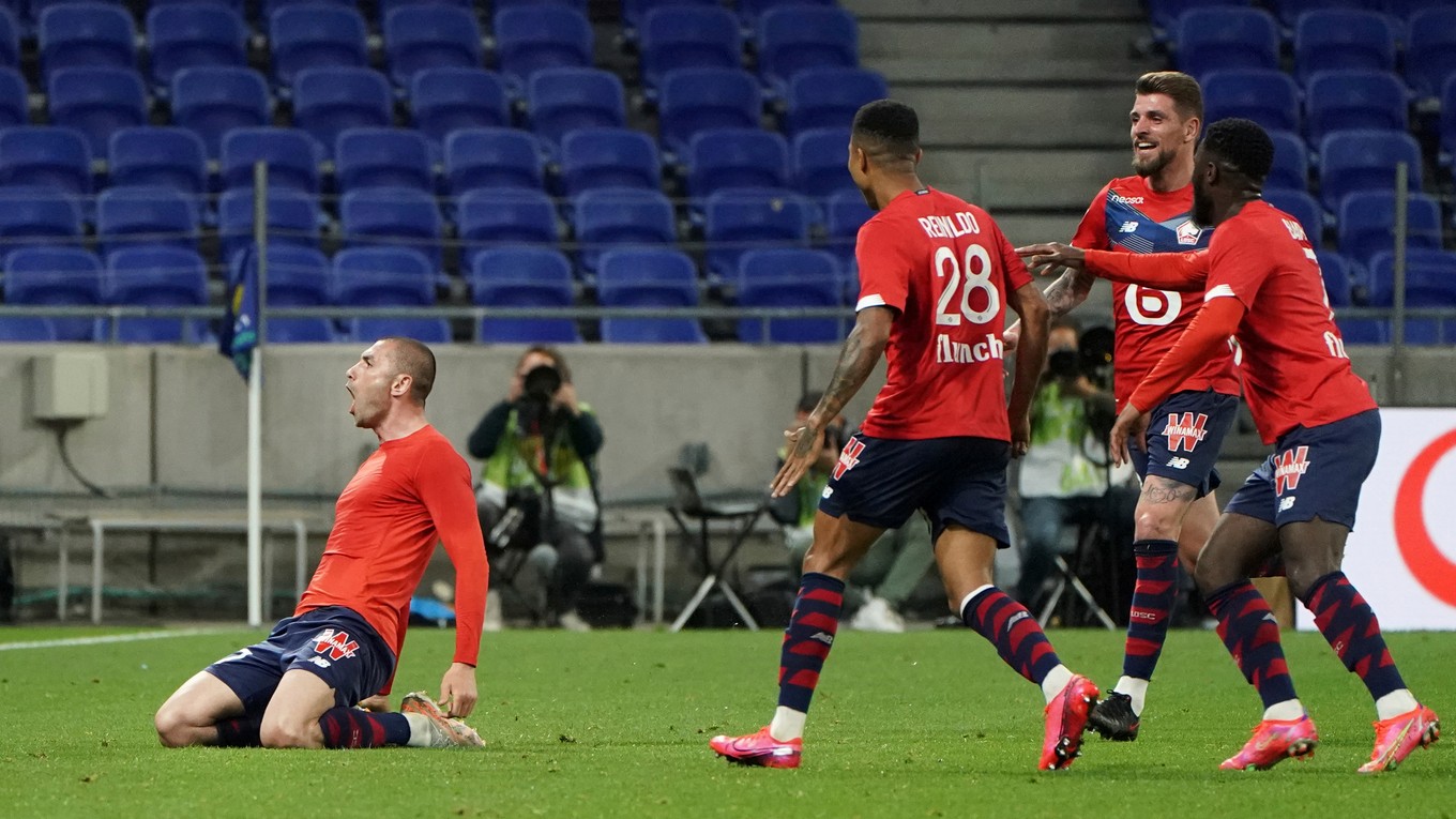 Futbalisti tímu Olympique Lyon.