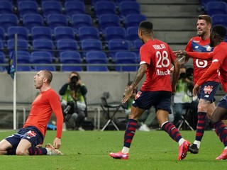 Futbalisti tímu Olympique Lyon.