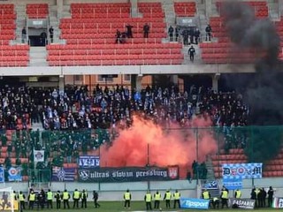 Fanúšikovia Slovana a Trnavy v 161. tradičnom derby.