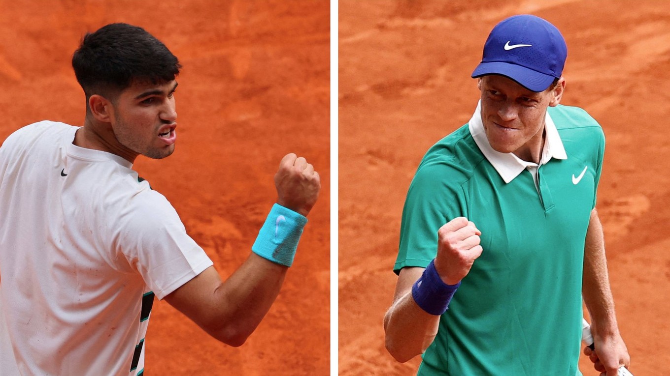 Jannik Sinner - Carlos Alcaraz: ONLINE prenos z finále Roland Garros 2025. 