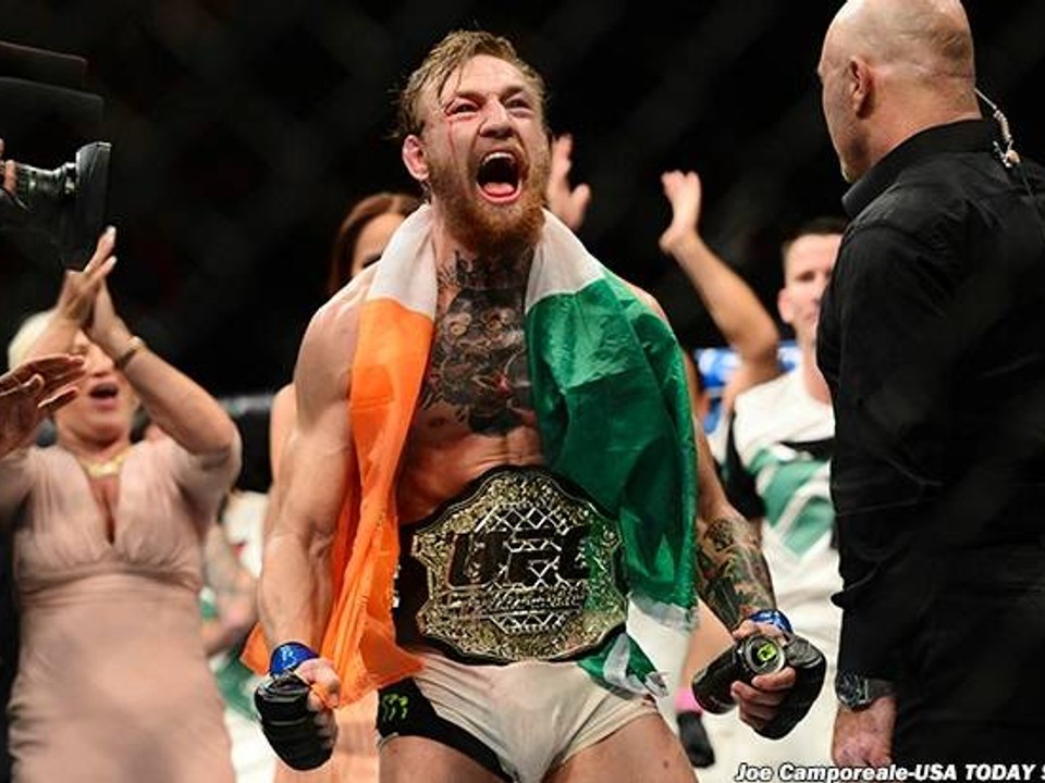 Conor McGregor po knokautovej výhre nad Chadom Mendesom.