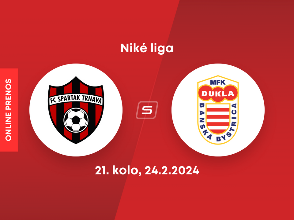 Spartak Trnava - Banská Bystrica: ONLINE prenos zo zápasu 21. kola Niké ligy.