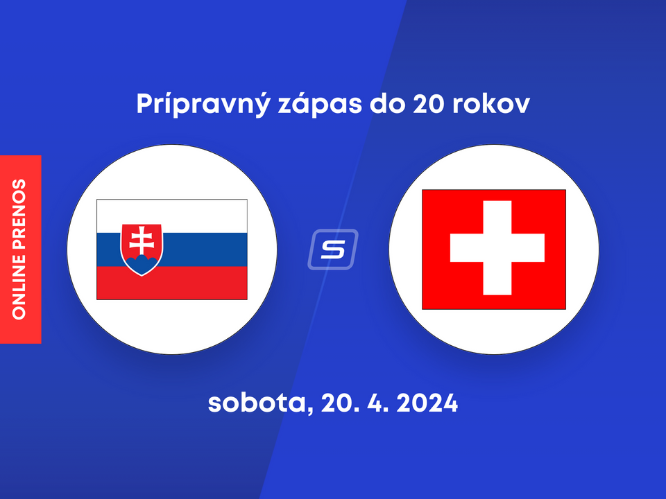 Slovensko vs. Švajčiarsko: ONLINE prenos z prípravného zápasu hráčov do 20 rokov.