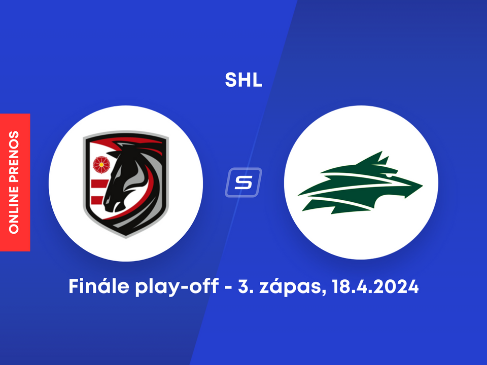 HC Prešov - Vlci Žilina: ONLINE prenos z 3. zápasu finále play-off SHL.