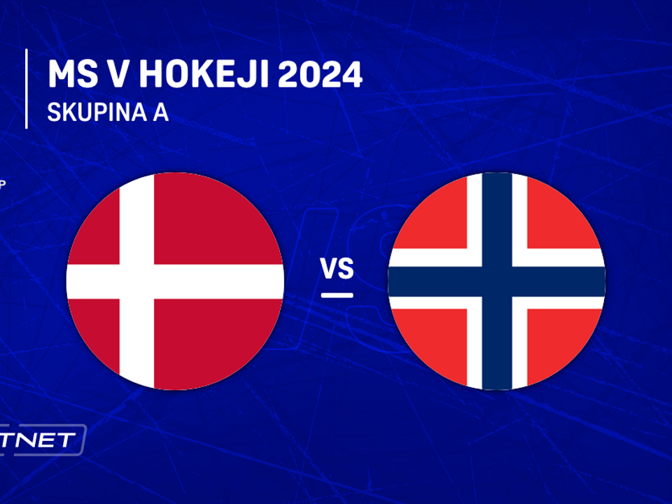 Dánsko - Nórsko: ONLINE prenos zo zápasu skupiny A na MS v hokeji 2024 v Česku.