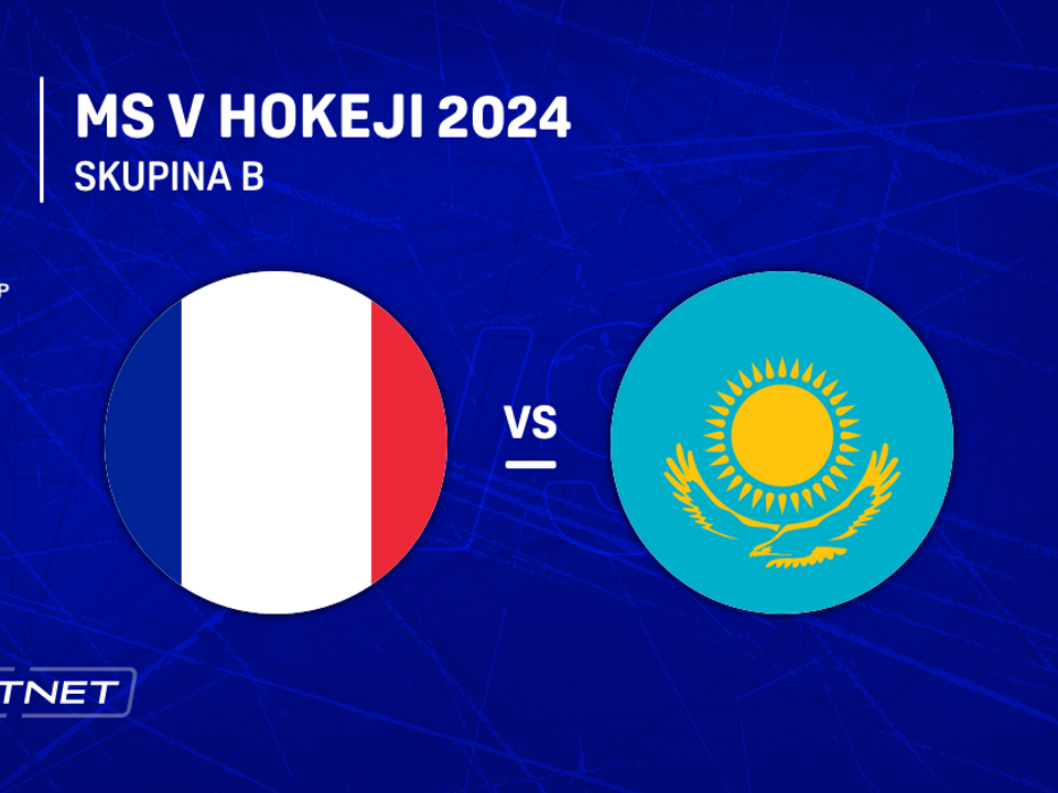Francúzsko - Kazachstan: ONLINE prenos z ich prvého zápasu na MS v hokeji 2024 v Česku
