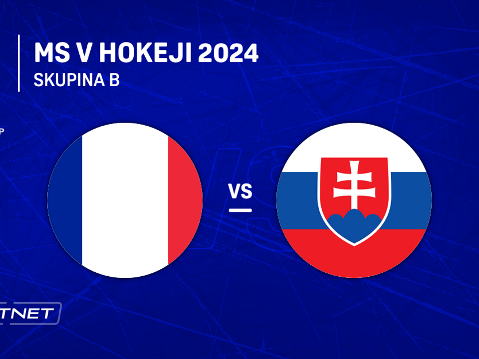 Slovensko - Francúzsko: ONLINE prenos z piateho zápasu slovenských hokejistov na MS v hokeji 2024 v Česku.