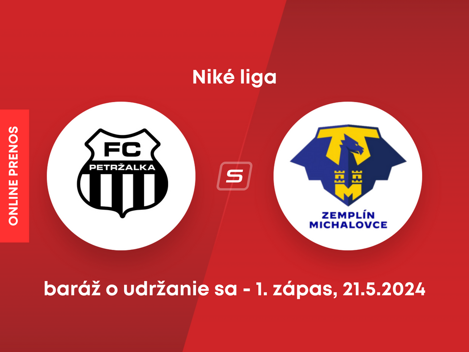 FC Petržalka - MFK Zemplín Michalovce: ONLINE prenos zo zápasu baráže o udržanie sa v Niké lige.