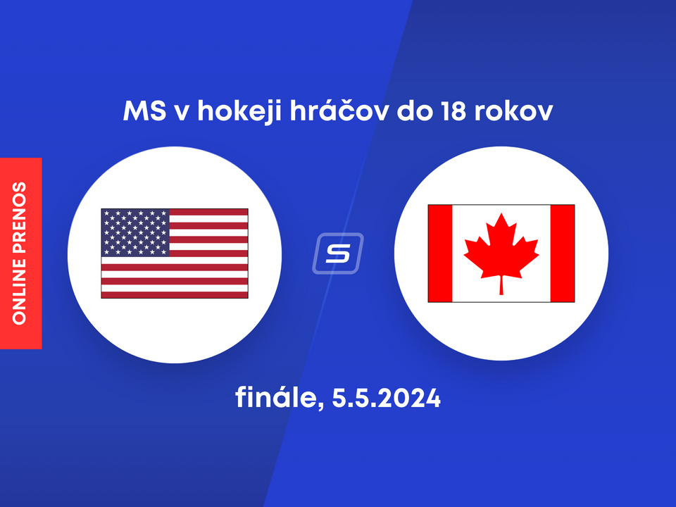 USA U18 - Kanada U18: ONLINE prenos z finále MS v hokeji hráčov do 18 rokov.