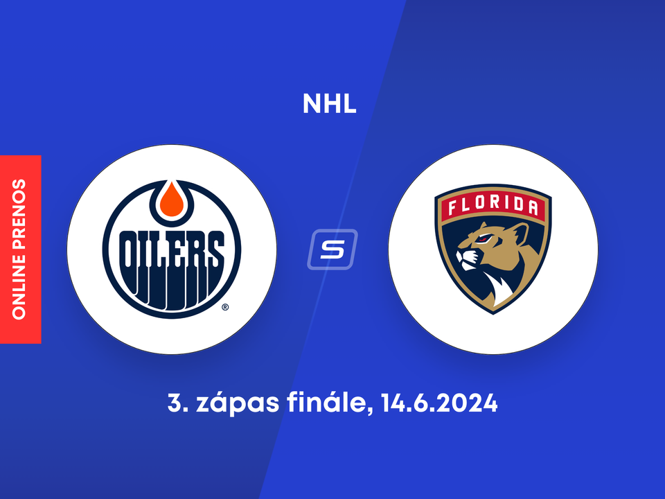 Edmonton Oilers - Florida Panthers: Sledujte s nami online prenos z tretieho finálového zápasu zámorskej NHL.