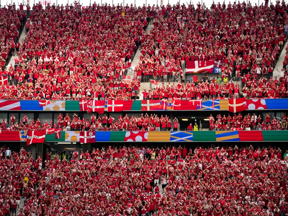 Fanúšikovia Dánska na EURO 2024