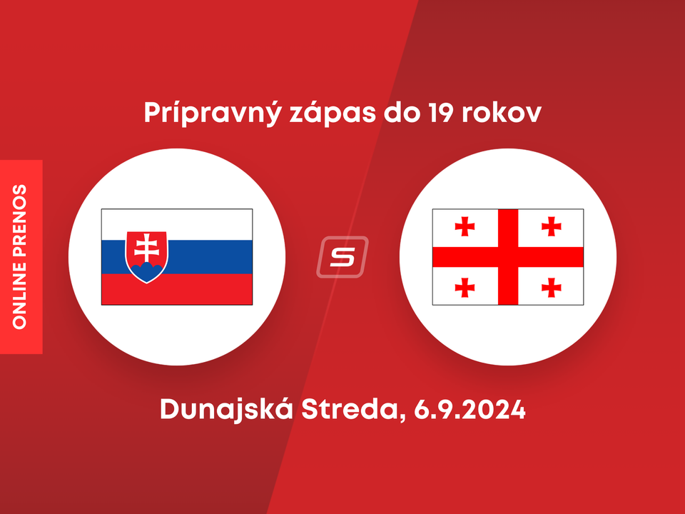  Slovensko U19 - Gruzínsko U19: LIVE STREAM z prípravného zápasu (piatok).