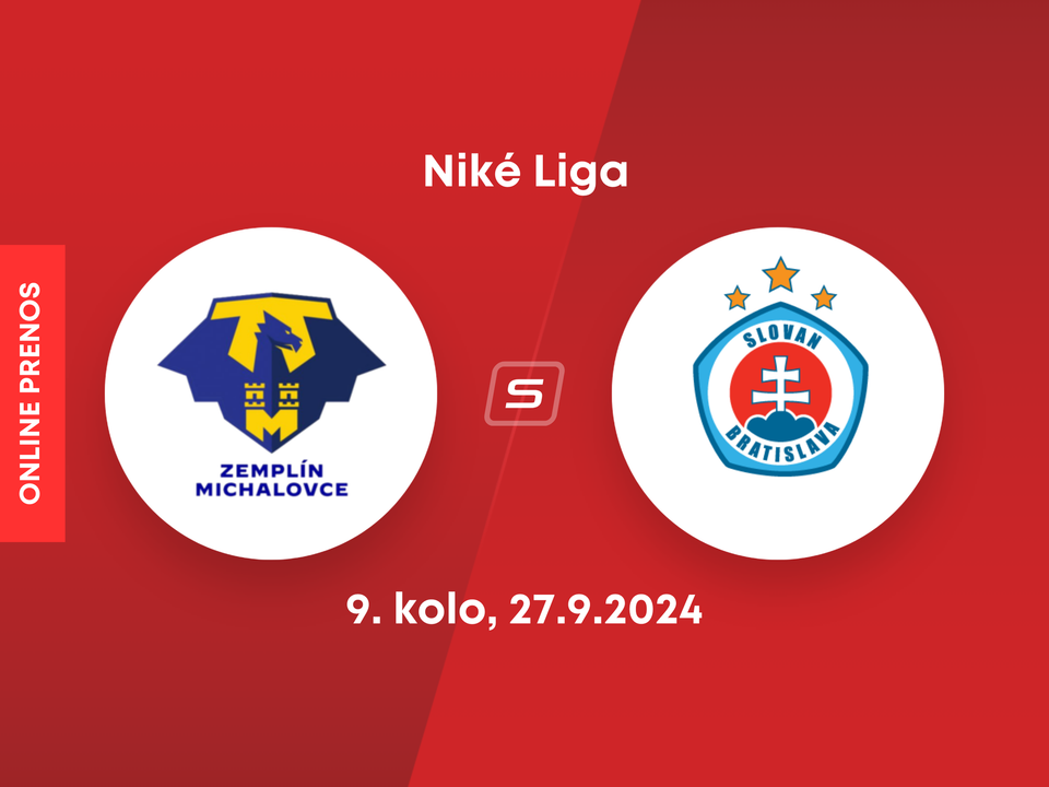 MFK Zemplín Michalovce - ŠK Slovan Bratislava: ONLINE prenos zo zápasu 9. kola Niké ligy.