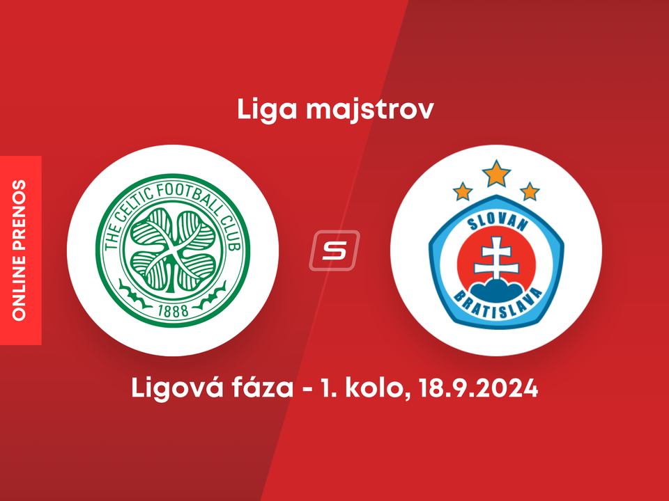 Celtic FC - ŠK Slovan Bratislava: ONLINE prenos zo zápasu 1. kola ligovej fázy Ligy majstrov.