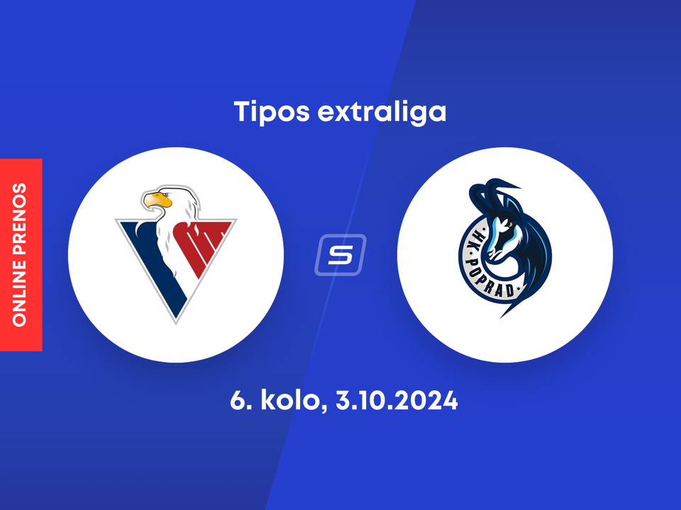 HC Slovan Bratislava - HK Poprad: ONLINE prenos zo zápasu 6. kola Tipos extraligy.