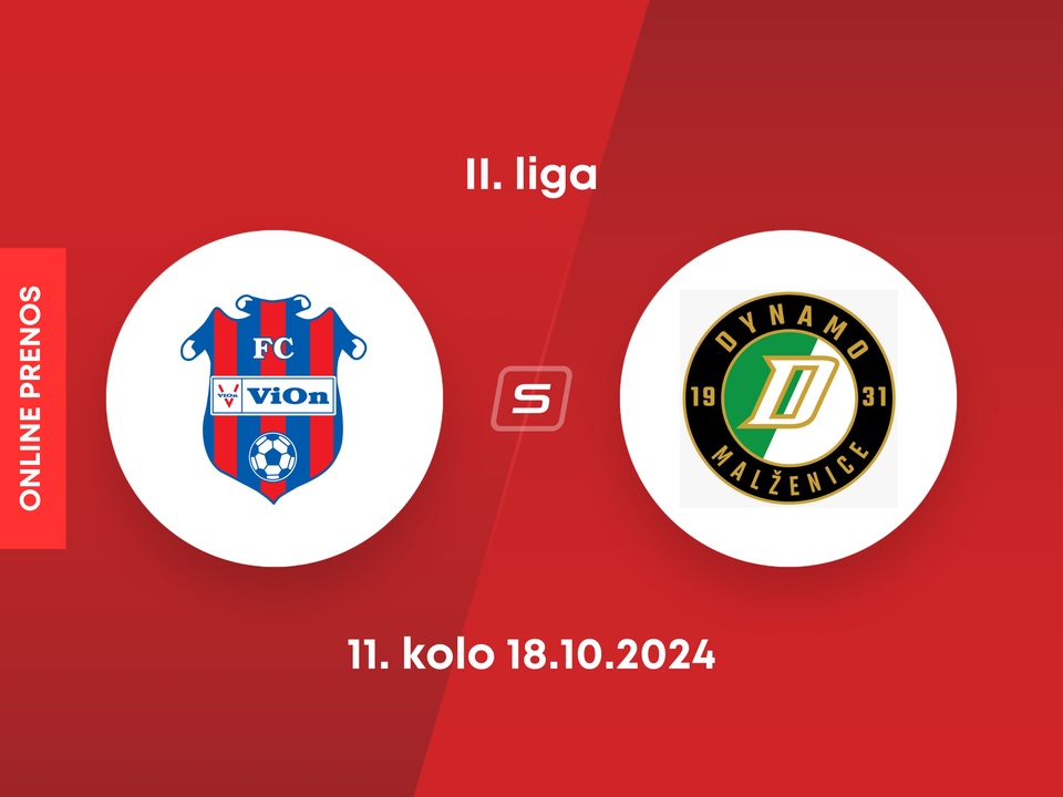 FC ViOn Zlaté Moravce - OFK Malženice: ONLINE prenos zo zápasu 11. kola II. ligy.