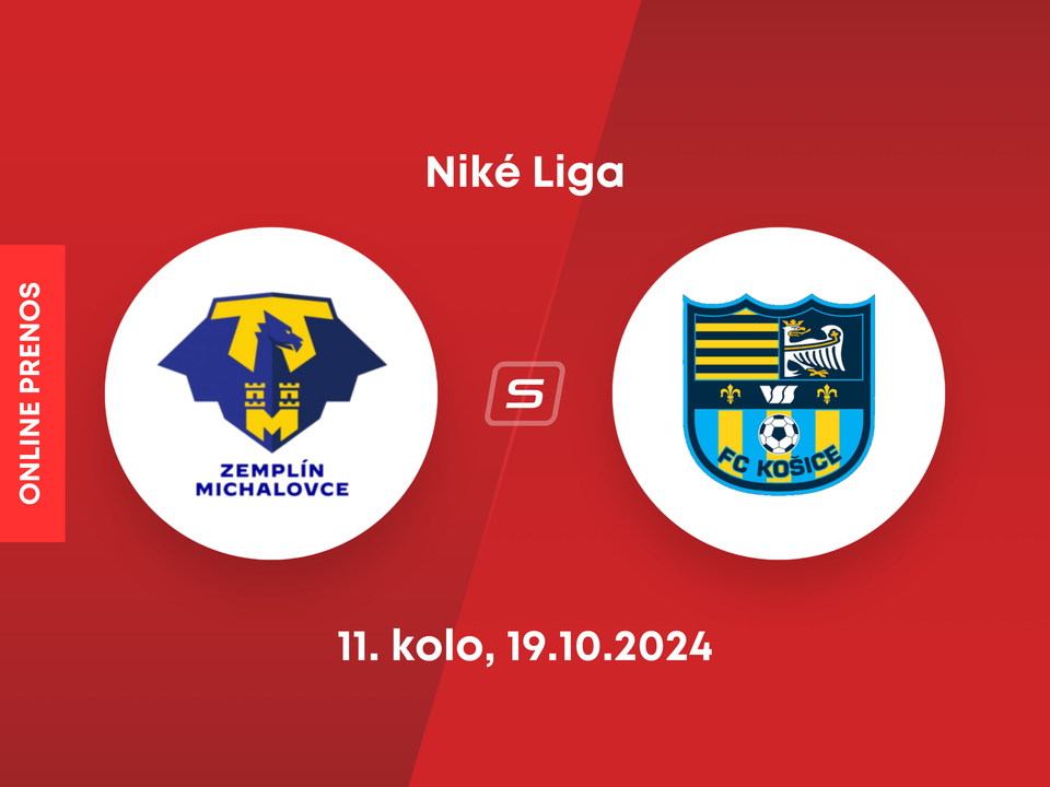 MFK Zemplín Michalovce - FC Košice: ONLINE prenos zo zápasu 11. kola Niké ligy.