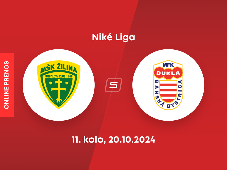 MŠK Žilina - MFK Dukla Banská Bystrica: ONLINE prenos zo zápasu 11. kola Niké ligy.