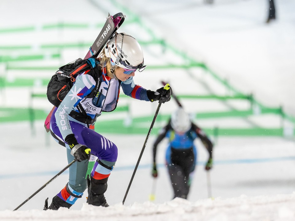 Skialpinistka Sára Alžbeta Machajová počas zimnej univerziády 2025.