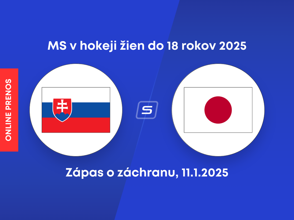 Slovensko - Japonsko: ONLINE prenos zo zápasu o záchranu na MS v hokeji žien do 18 rokov 2025.