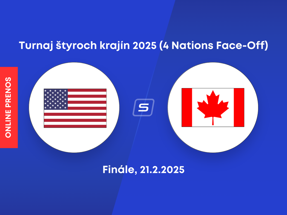 USA vs Kanada: ONLINE prenos z finále Turnaja štyroch krajín 2025 (4 Nations Face-Off)