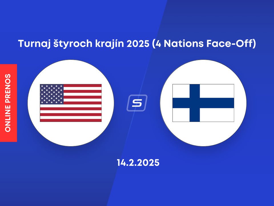 USA vs Fínsko: ONLINE prenos zo zápasu Turnaja štyroch krajín 2025 (4 Nations Face-Off)