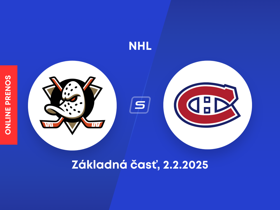 Anaheim Ducks - Montreal Canadiens: ONLINE prenos zo zápasu NHL.