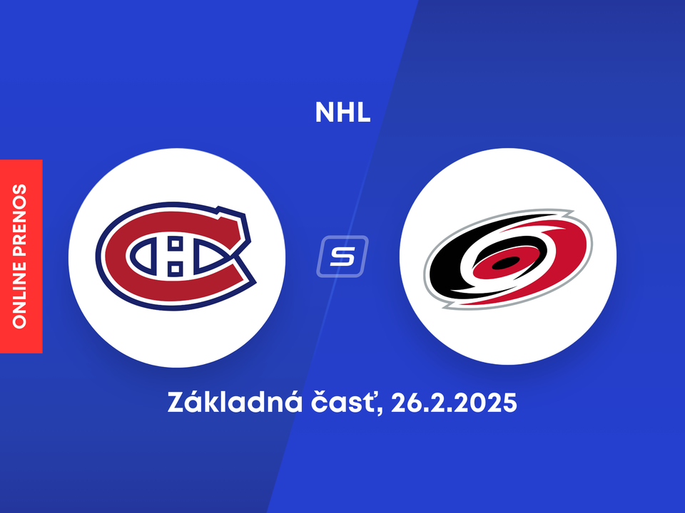 Montreal Canadiens - Carolina Hurricanes: ONLINE prenos zo zápasu NHL.