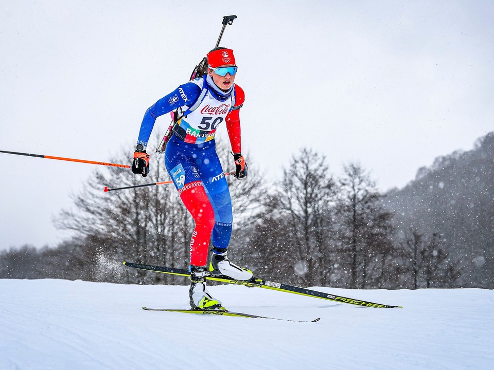 Michaela Straková na zimnom Európskom olympijskom festivale mládeže 2025. 