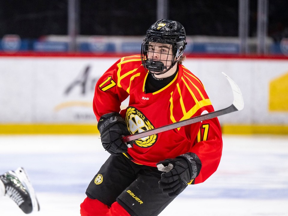 Slovenský útočník Michal Svrček v drese Brynäs IF. 