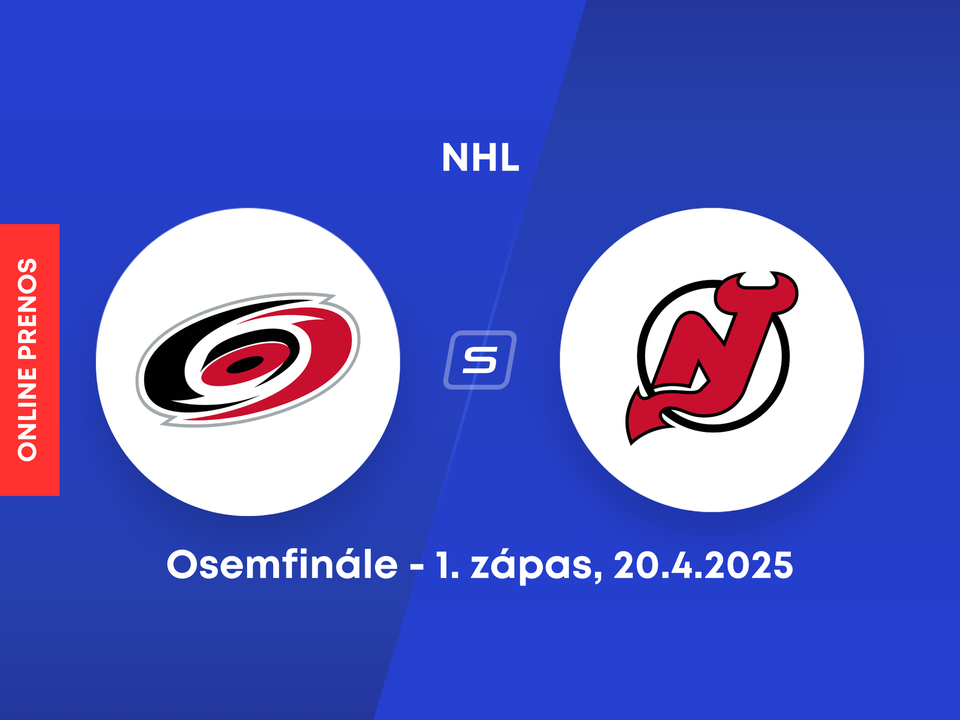 Carolina Hurricanes - New Jersey Devils: ONLINE prenos z 1. zápasu osemfinále play-off NHL. 