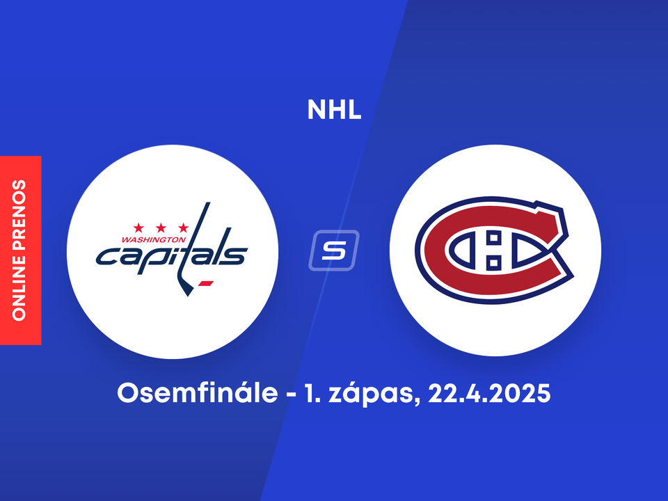 Washington Capitals - Montreal Canadiens: ONLINE prenos z 1. zápasu osemfinále NHL. 