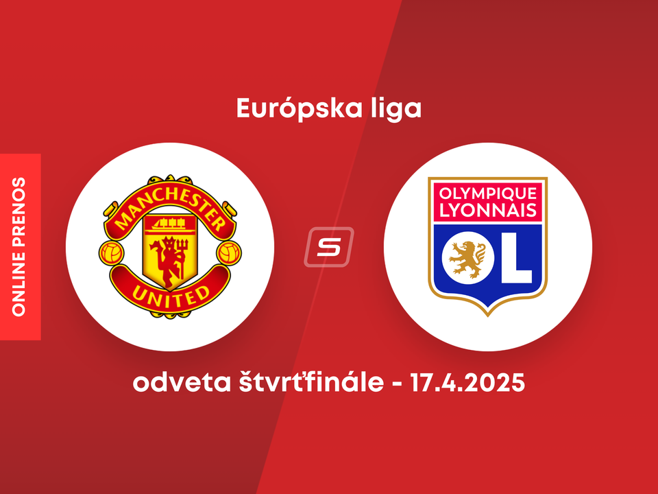 Manchester United - Olympique Lyon: ONLINE prenos z odvetného zápasu štvrťfinále Európskej ligy.