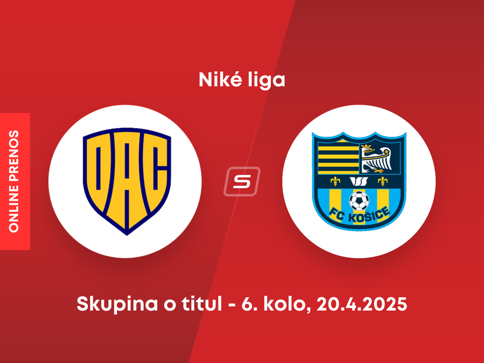 FC DAC Dunajská Streda - FC Košice: ONLINE prenos zo zápasu 6. kola skupiny o titul Niké ligy.