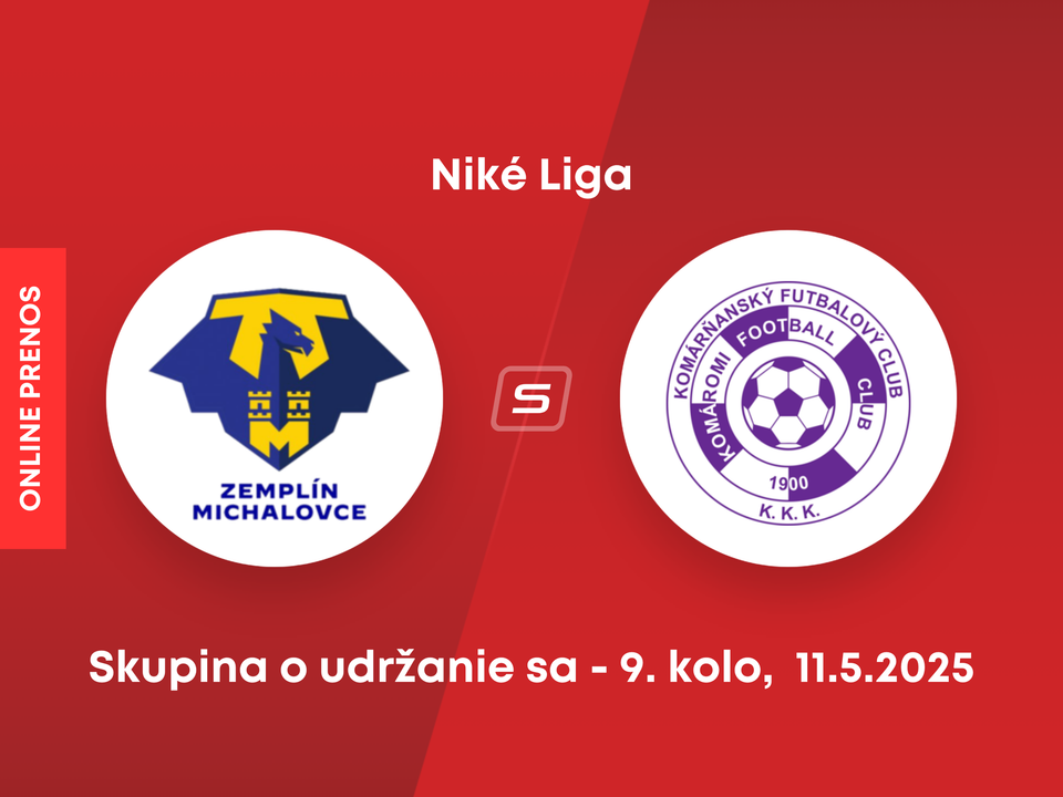 MFK Zemplín Michalovce - KFC Komárno: ONLINE prenos zo zápasu 9. kola skupiny o udržanie sa v Niké lige.